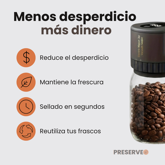 Preserveo™ Sellador Al Vacío Para Frascos